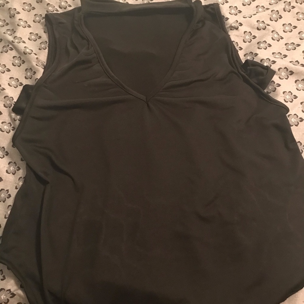 Casual black dress top